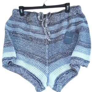 Lucky Brand Textured Striped Oversized Shorts NWT